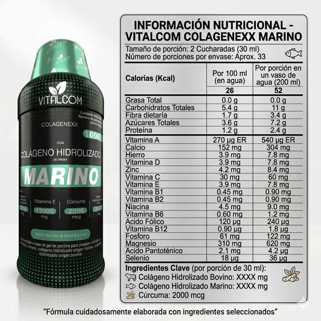 COLÁGENO MARINO PREMIUM X 1 LITRO ®: CUIDADO COMPLETO PARA TU PIEL Y ARTICULACIONES