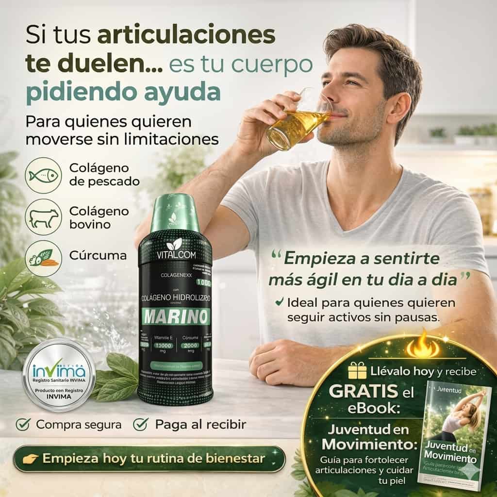 COLÁGENO MARINO PREMIUM X 1 LITRO ®:  CUIDADO COMPLETO PARA TU PIEL Y ARTICULACIONES