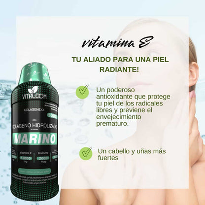 COLÁGENO MARINO PREMIUM X 1 LITRO ®:  CUIDADO COMPLETO PARA TU PIEL Y ARTICULACIONES
